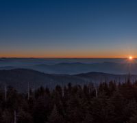 sunrise clingmans dome